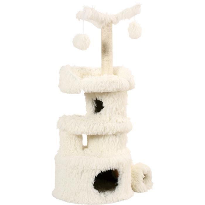 arbre a chat yeti blanc